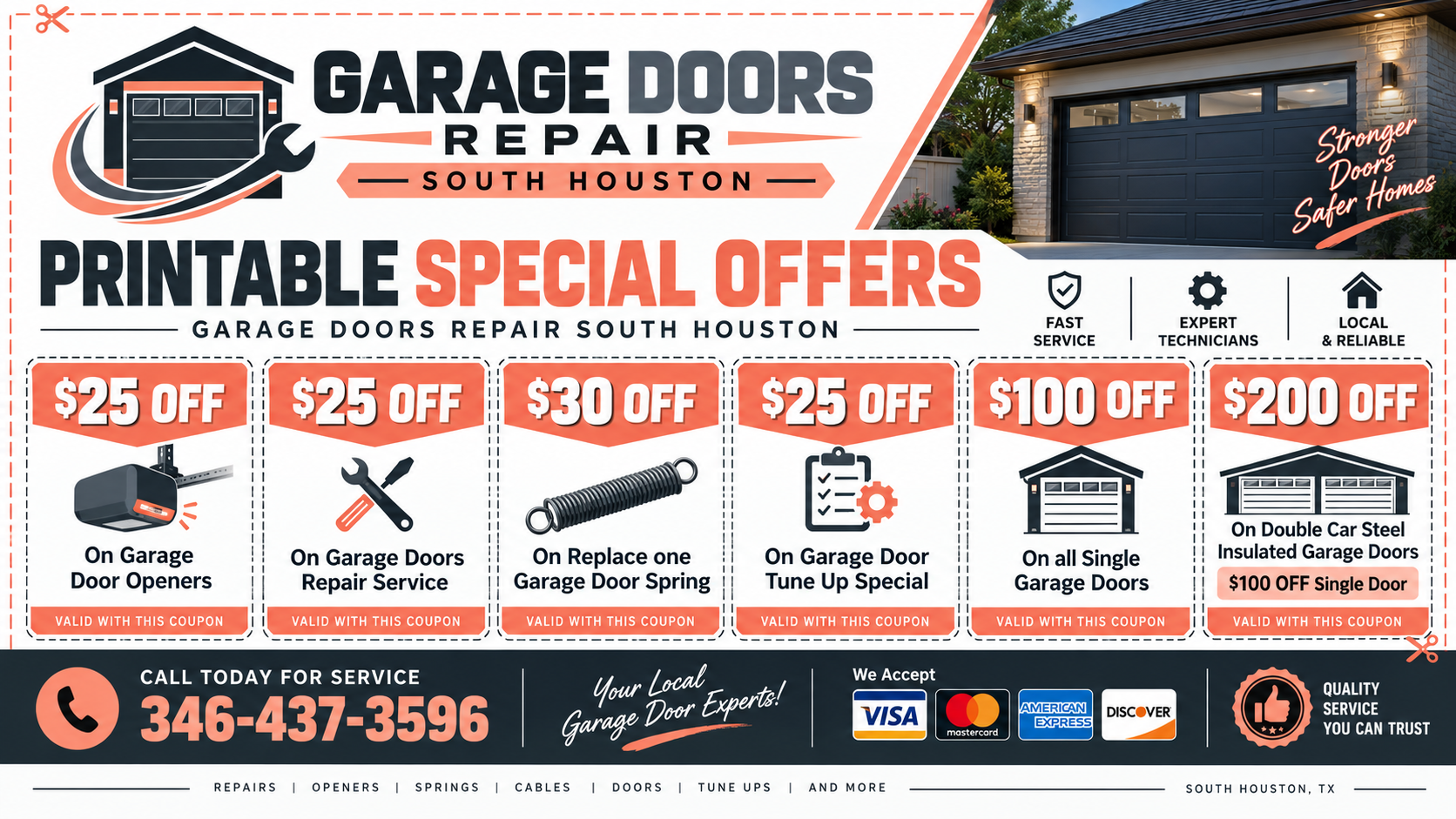  Garage Doors Repair South Houst